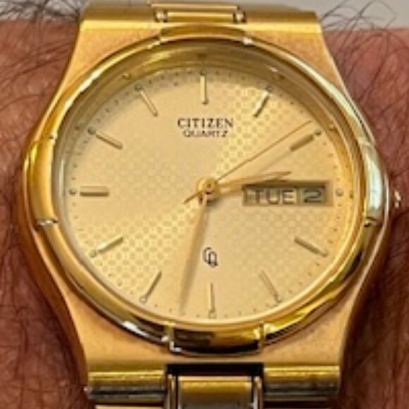 CITIZEN | Gold-Tone Quartz Men's Watch-NEW Battery - Picture 6 of 7